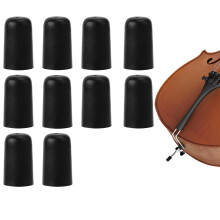4pcs Cello Endpin Rubber Tip, Black Cello Endpin Stopper Rock Stopper the Origin