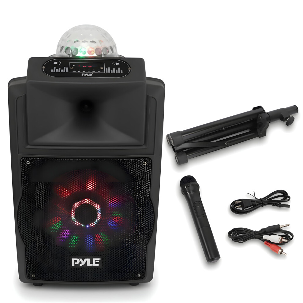 Photos - Audio System Pyle 12" Portable PA Speaker Bluetooth Party Speaker 700W with Microphone Rechar