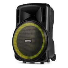 Fenton FT15LED MK2 15-Inch Portable PA System, 800W, Battery, Mic