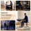 Flexzion Folding Piano Bench - Adjustable Keyboard Bench Seat with Padded Cushio 1