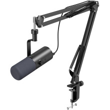 TONOR Dynamic Podcast Microphone for Studio, Cardioid XLR/USB Mic, AI Noise Cancellation, Tap Mute, 3.5mm Headphone Jack for Monitoring, Volume Contro