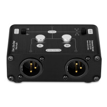 Mini 2 Way HiFi Stereo Audio XLR A/B Passive Switcher Box & Mixer Sound Splitter