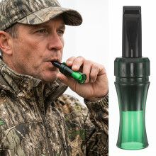 Beavorty Bionic Crow Whistle Realistic Hunting Call Black Green Bird Watching Mo