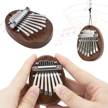 Mini Kalimba Thumb Piano 8 Key Portable Finger Piano for Beginners Musical Gift
