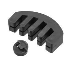 sourcing map 4 Pack Violin Mute, Rubber 3/4 4/4 Practice Violin Mute Full Size,Claw and Round Tourte-Style, Violin Practice Mute for Musical String I
