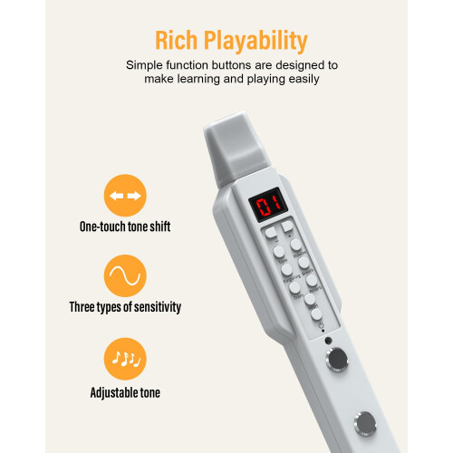 OYAYO Digital Wind Instrument, Mini Electronic Wind Instrument Set with Removabl 2