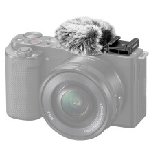 NEEWER Cold Shoe Wind Muff for ZV Series Vlog Cameras, Microphone Furry Windscre
