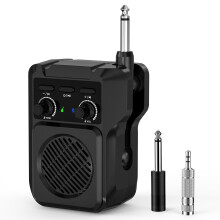 ZealSound Mini Guitar Amp for Electric Guitar & Bass, with 6.5mm +3.5mm, 5W