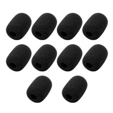 10 Pack Soft Foam Microphone Windscreen Pop Filters for Headset Mics