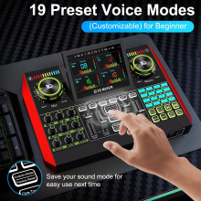 TENLAMP G10 Podcast Equipment, Audio Interface with Soundboard Effects, 3.5mm Co