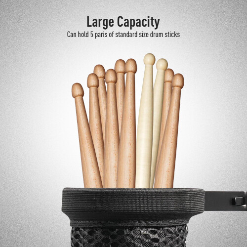 SHAEVLE Drum Stick Holder Adjustable Nylon Drum Stick Bag 1