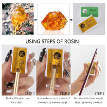 Labyrinxel Violin Rosin 2 Pack for Violin Viola and Cello Bow Rosin