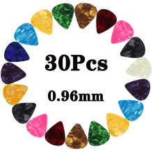 BOBOZHONG Guitar Picks,30PCS Guitar Plectrums Celluloid Pick, Premium Celluloid Picks for Acoustic Electric Guitars Bass or Ukulele(0.96MM)