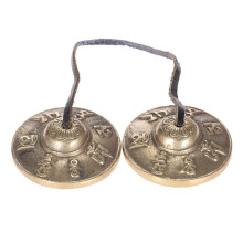 Sasuori Handcrafted Tibetan Meditation 2.6in/6.5cm Tingsha Cymbal Bell with Budd