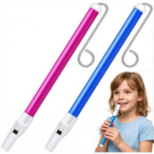2 Pcs Slide Whistle for Adults, Durable Stainless Steel Sliding Rod, Easy to Pla
