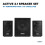 VONYX VX1015BT 2.1 Active PA System Package with Bluetooth PA Mixer and Active S 3