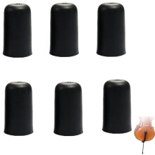 Cello Endpin Stopper, 6Pcs, Black