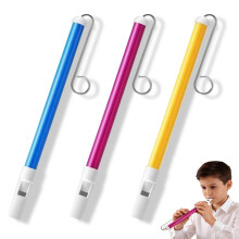 3 Pcs Slide Whistles, Musical Whistle with Stainless Steel Sliding Drawbars, Mus