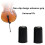 Cello Endpin Stopper, 6Pcs, Black 4