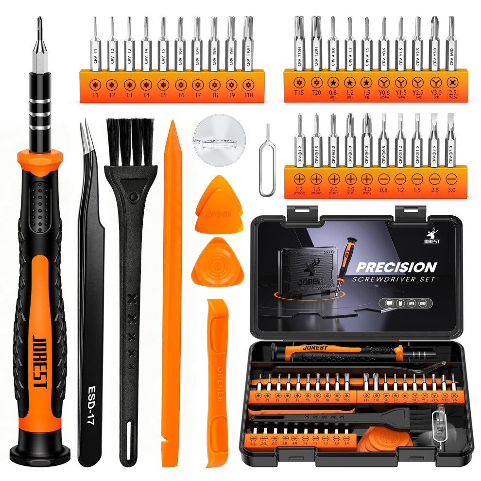 JOREST Precision Screwdriver Set, Small with Torx T5 40 in 1 Crv - Image 4