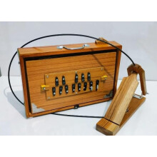 Shruti Box 15x10x3 Inches, Teak wood and Ply, 440Hz & 432Hz Sur Pete With Padel