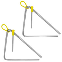 Tiger TRI14-2-MT 20CM (8") Heavy-Duty Steel Triangle Instrument - Pack of 2