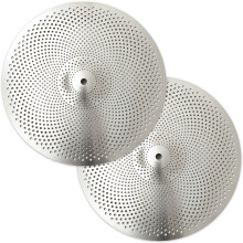 Cymbals Low Volume Hi Hat , 14 inches Practice Hi Hat Cymbal Pair, Quiet HiHat (