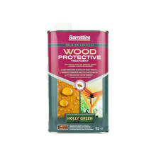Barrettine Wood Protective Treatment (Holly Green, 1L) - Ideal Treatment for Out