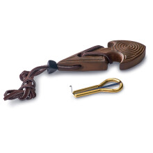 Jaw Harp by MUARO P.Potkin in Dark Wooden Case"Arrow"(Mouth Harp)
