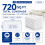 Raulde 6 Pack Extra Large Plastic Dust Sheets for Decorating 3.6 x 3m (12 x 10ft 2