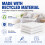 Raulde 6 Pack Extra Large Plastic Dust Sheets for Decorating 3.6 x 3m (12 x 10ft 8