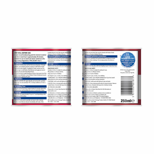 Rustins RUSTINS Small Job Gloss Paint Poppy 250ml 1