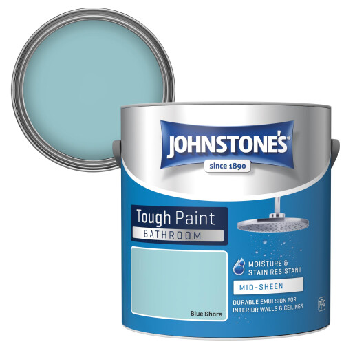 Johnstone's Johnstone's - Bathroom Wall & Ceiling Paint - Blue Shore - 2.5L