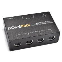 DOREMiDi MERGE-5 Pro Can Merge Up To 5 MIDI Input Signals Into 1 Midi Data Strea