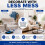 Raulde 6 Pack Extra Large Plastic Dust Sheets for Decorating 3.6 x 3m (12 x 10ft 5