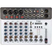 Citronic | Q-PAD-8 Compact Mixer with USB-C Audio Interface, Bluetooth & Digital