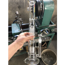 RORA Glass Bong Tree Dome and Bird Collar Percolator Glass Pipe Bongs 18.8mm Bow