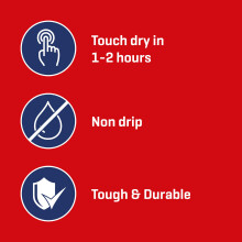 Johnstone’s - Quick Dry & Non Drip Gloss Paint for Wood & Metal - Brilliant Whit