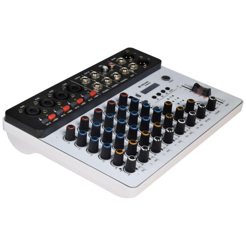Citronic | Q-PAD-8 Compact Mixer with USB-C Audio Interface, Bluetooth & Digital 1