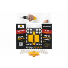 FIX Drywall Anchor Holes Fast - MudPlugz Drywall Hole Repair Kit - No Mesh - No Spackle - Professional Small Hole Wall Patch Kit - 36 Plugs - Reusabl