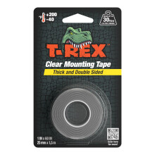 T-REX Clear Heavy Duty Double Sided Mounting Tape, Interior or Exterior, Holds u