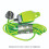 Status STATUS 1 Socket Extension Lead 5m Green Extension Cable 13 amp Weather 6