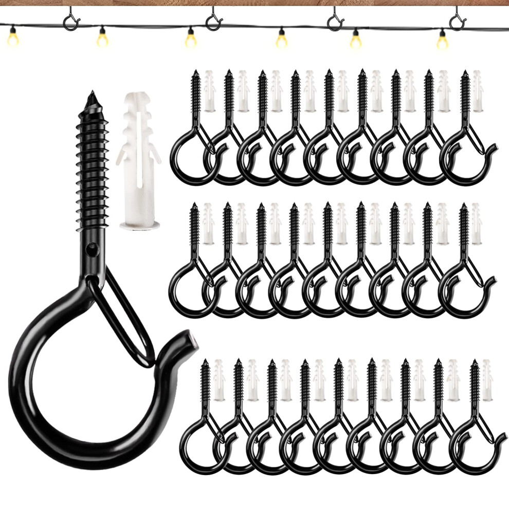 Oselee Q-Hanger Screw Hooks Outdoor, Wall Mount Ceiling Hook, Safety Buckle Desi 5004009406646