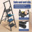 SAILUN Folding Step Ladder, 4-Step, With Handrail, Steel Construction, Non-Slip 5