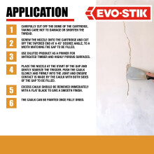 EVO-STIK Decorators Caulk White - 280ml - Low-Movement Crack and Gap Filler - Fa