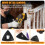 206PCS Multi Tool Sanding Pad Kit 3PCS Triangle Sanding Pads 3PCS Fing 6