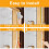 Weather Stripping Door Sealing Strip DShape Self Adhesive Rubber Windo 6
