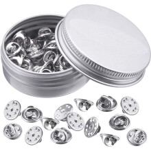 DIY Broschen & Krawattennadeln (50 Stk) Silver
