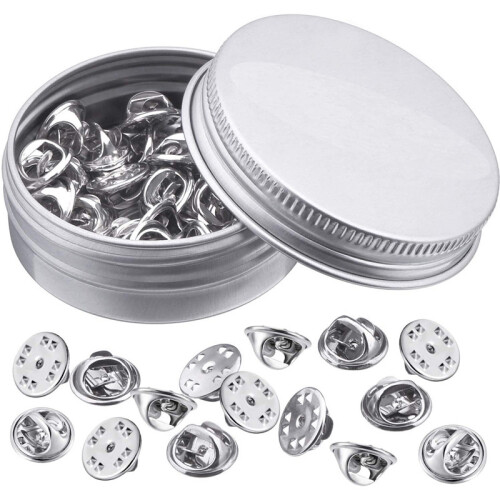 DIY Broschen & Krawattennadeln (50 Stk) Silver
