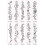 Wildblumen Temporäre Tattoos - 10 Blatt Set 1